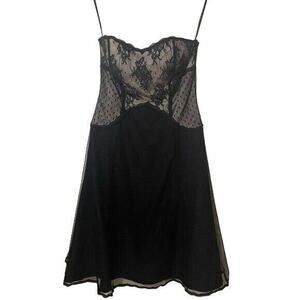 WHBM Black Lace Fit-and-Flare Dress Size 2 – Romantic Coquette & Edgy Goth